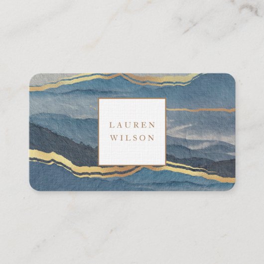 golden landscape square visitekaartje (Voorkant)