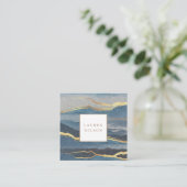 golden landscape square visitekaartje (Staand voorkant)