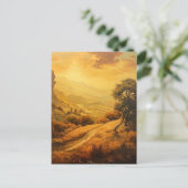 Golden Landschap Briefkaart (Staand voorkant)