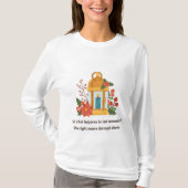 Golden Lantern | Healing Light & Spiritual Hope T-shirt (Voorkant)