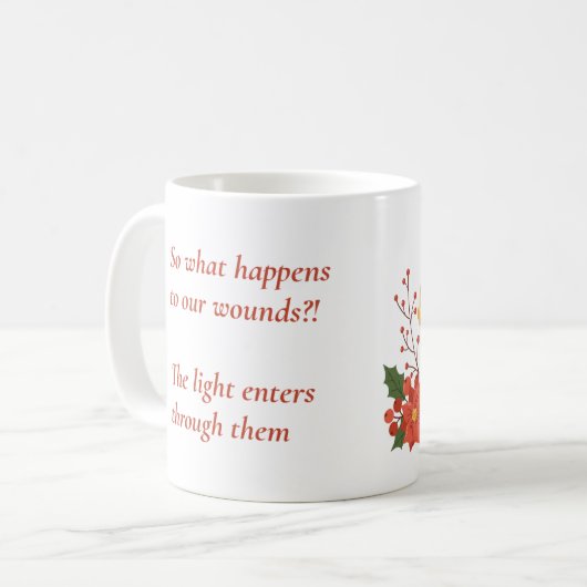 Golden Lantern Mug | Inspirational Quote Mug Koffiemok (Voorkant links)