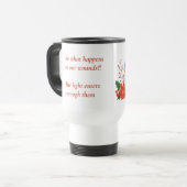 Golden Lantern Mug | Inspirational Quote Mug Reisbeker (Voorkant links)