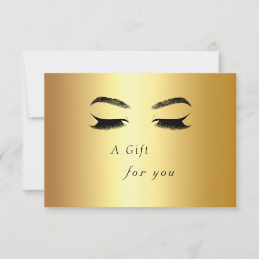 Golden Lashes & Brow Beauty Salon cadeaubon (Voorkant)
