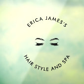 Golden Lashes & Brow Beauty Salon Raamsticker (Vel 3)