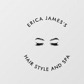 Golden Lashes & Brow Beauty Salon Raamsticker (Vel)