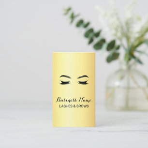 Golden Lashes & Brows Beauty Salon Klantenkaartje
