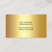 Golden Lashes & Brows Beauty Salon Visitekaartje (Achterkant)