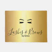 Golden Lashes & Brows Schoonheidssalon Doormat Deurmat (Voorkant)