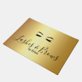 Golden Lashes & Brows Schoonheidssalon Doormat Deurmat (Schuin)