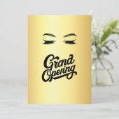 Golden Lashes & Brows schoonheidssalon Grand Openi Kaart (Staand voorkant)
