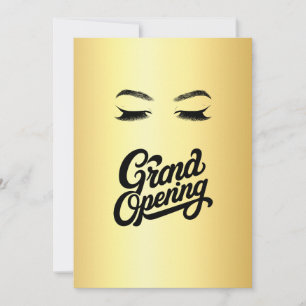 Golden Lashes & Brows schoonheidssalon Grand Openi Kaart
