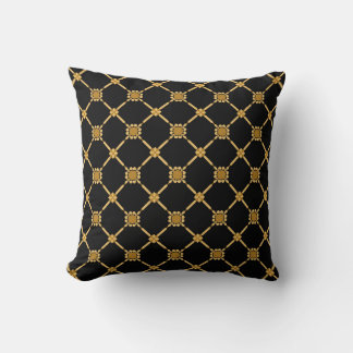 Golden Lattice Elegance Kussen