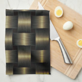 Golden Lattice Kitchen Towel Theedoek (Quarter Fold)