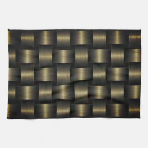 Golden Lattice Kitchen Towel Theedoek