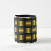 Golden Lattice Mug Black Gold Mok (Midden)