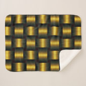 Golden Lattice Sherpa Deken (Voorkant (horizontaal))