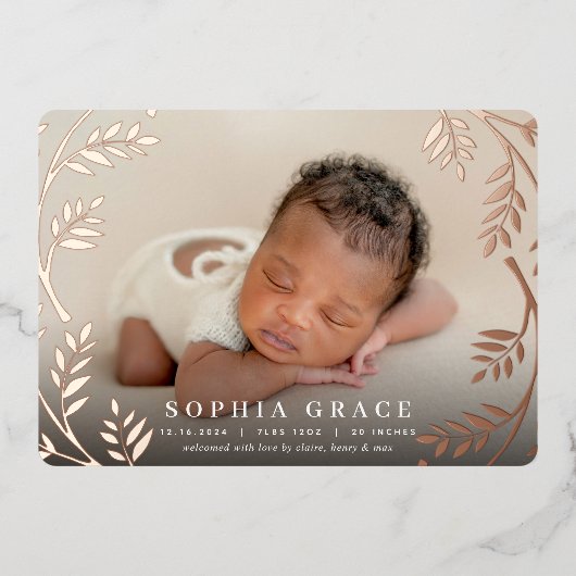 Golden Laurel | Aankondiging van de geboorte van R (Voorkant)