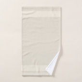 Golden Laurel en Monogram op Light Sand Beige Bad Handdoek (Handdoek)