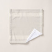 Golden Laurel en Monogram op Light Sand Beige Bad Handdoek (Wasdoekje)