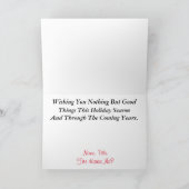 Golden Laurel Wreath Fireman-kerstkaart Kaart (Binnen)