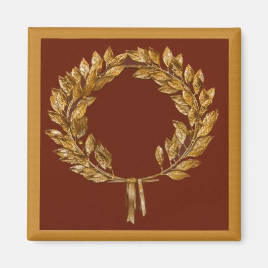 Golden Laurel Wreath Magneet (Voorkant)
