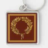 Golden Laurel Wreath Sleutelhanger (Voorkant)