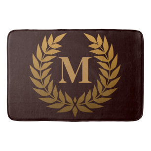 Golden Laurel Wreathe Badmat