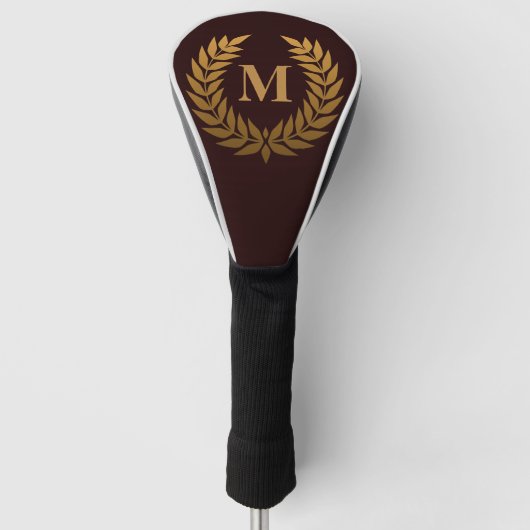 Golden Laurel Wreathe Golfheadcover (Voorkant)