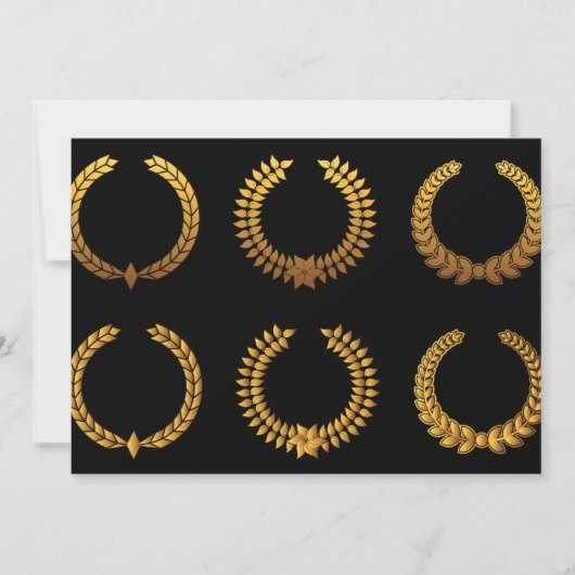 Golden Laurel Wreaths uitvindingen Kaart (Voorkant)