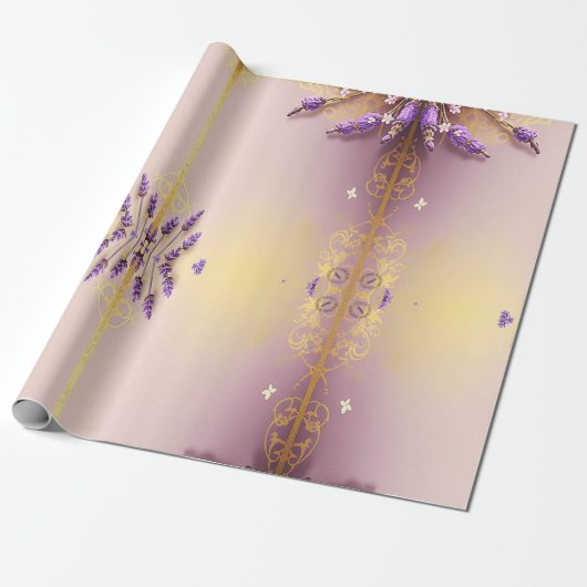 Golden Lavender Schmidt Stationery Cadeaupapier (Uitgerold)