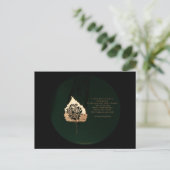 Golden Leaf Briefkaart (Staand voorkant)