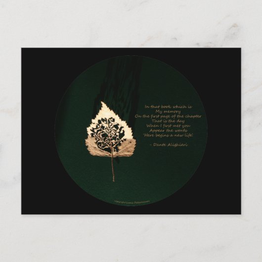 Golden Leaf Briefkaart (Voorkant)