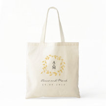 Golden Leaf Canvas tas