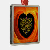 GOLDEN LEAF - CELTISCHE HART METALEN ORNAMENT (Rechts)