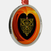 GOLDEN LEAF - CELTISCHE HART METALEN ORNAMENT (Rechts)