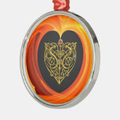 GOLDEN LEAF - CELTISCHE HART METALEN ORNAMENT (Links)