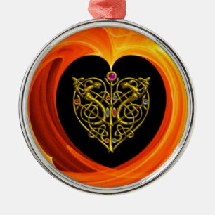 GOLDEN LEAF - CELTISCHE HART METALEN ORNAMENT