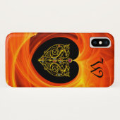 GOLDEN LEAF, CELTISCHE KNOTEN zwart oranje geel Case-Mate iPhone Case (Achterkant (horizontaal))