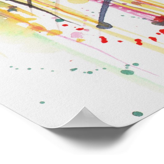 Golden Leaf Fantasy Art van Molly Harrison Poster (Hoek)