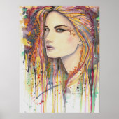 Golden Leaf Fantasy Art van Molly Harrison Poster (Voorkant)