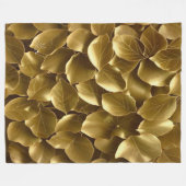 Golden Leaf Fleece Deken (Voorkant (Horizontaal))
