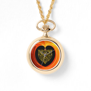 GOLDEN LEAF IN ORANJE FRACTALE ZWISSELS HORLOGE