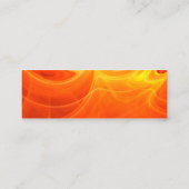 GOLDEN LEAF IN ORANJE FRACTALE ZWISSELS MINI VISITEKAARTJE (Achterkant)