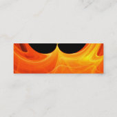 GOLDEN LEAF IN ORANJE FRACTALE ZWISSELS MINI VISITEKAARTJE (Achterkant)