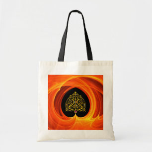 GOLDEN LEAF IN ORANJE FRACTALE ZWISSELS TOTE BAG