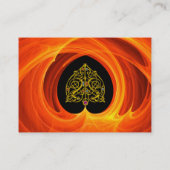 GOLDEN LEAF IN ORANJE FRACTALE ZWISSELS VISITEKAARTJE (Achterkant)