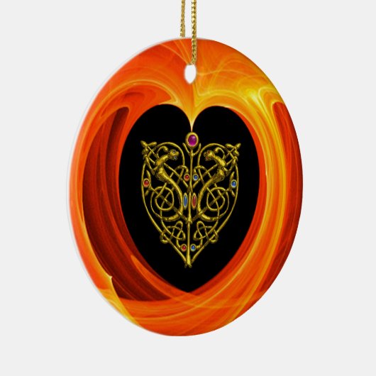 GOLDEN LEAF KERAMISCH ORNAMENT (Rechts)