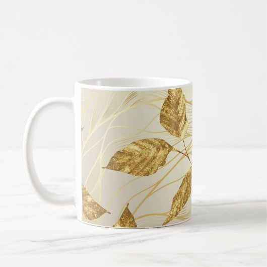 Golden Leaf Koffiemok (Links)