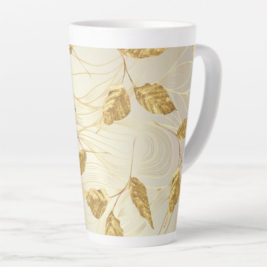 Golden Leaf Large Latte Mok (Rechterhoek)