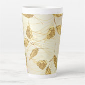 Golden Leaf Large Latte Mok (Voorkant)